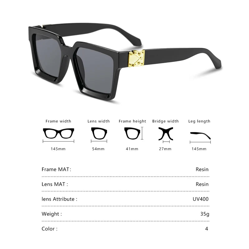 Square Sunglasses Women/men New Brand Designer Sun Glasses For Men Women Vintage Eyeglass UV400 Goggles Gafas De Sol