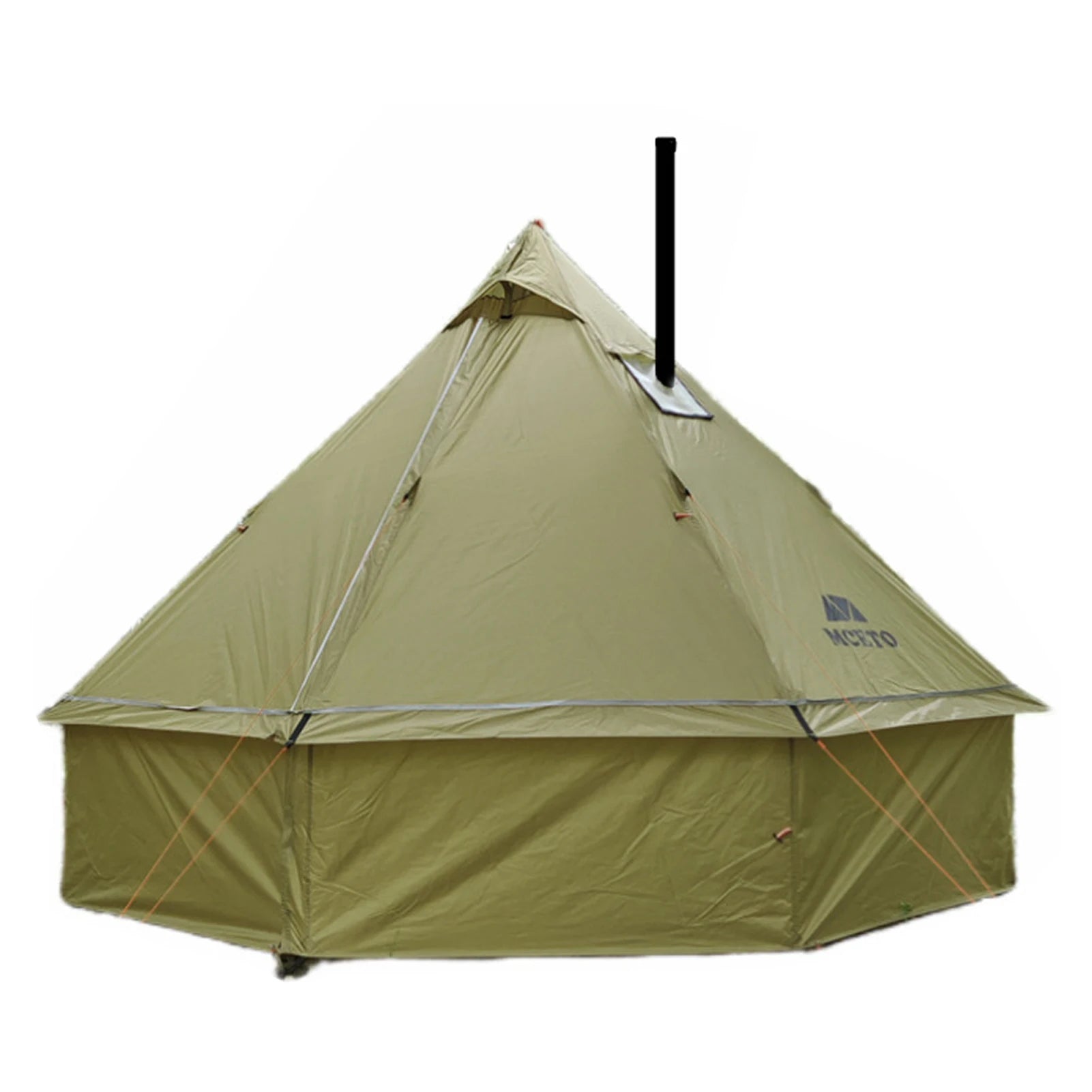 Tipi Tent for Hiking Tipi Hot Tent 2-4 People Tipi Hot Tent with Stove Jack Camping Pyramid Teepee Tent for Camping Backpacking