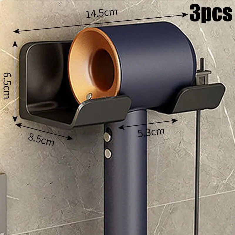 Bathroom hair dryer storage rack Multi functional storage rack Wall mounted non perforated hair dryer storage rack