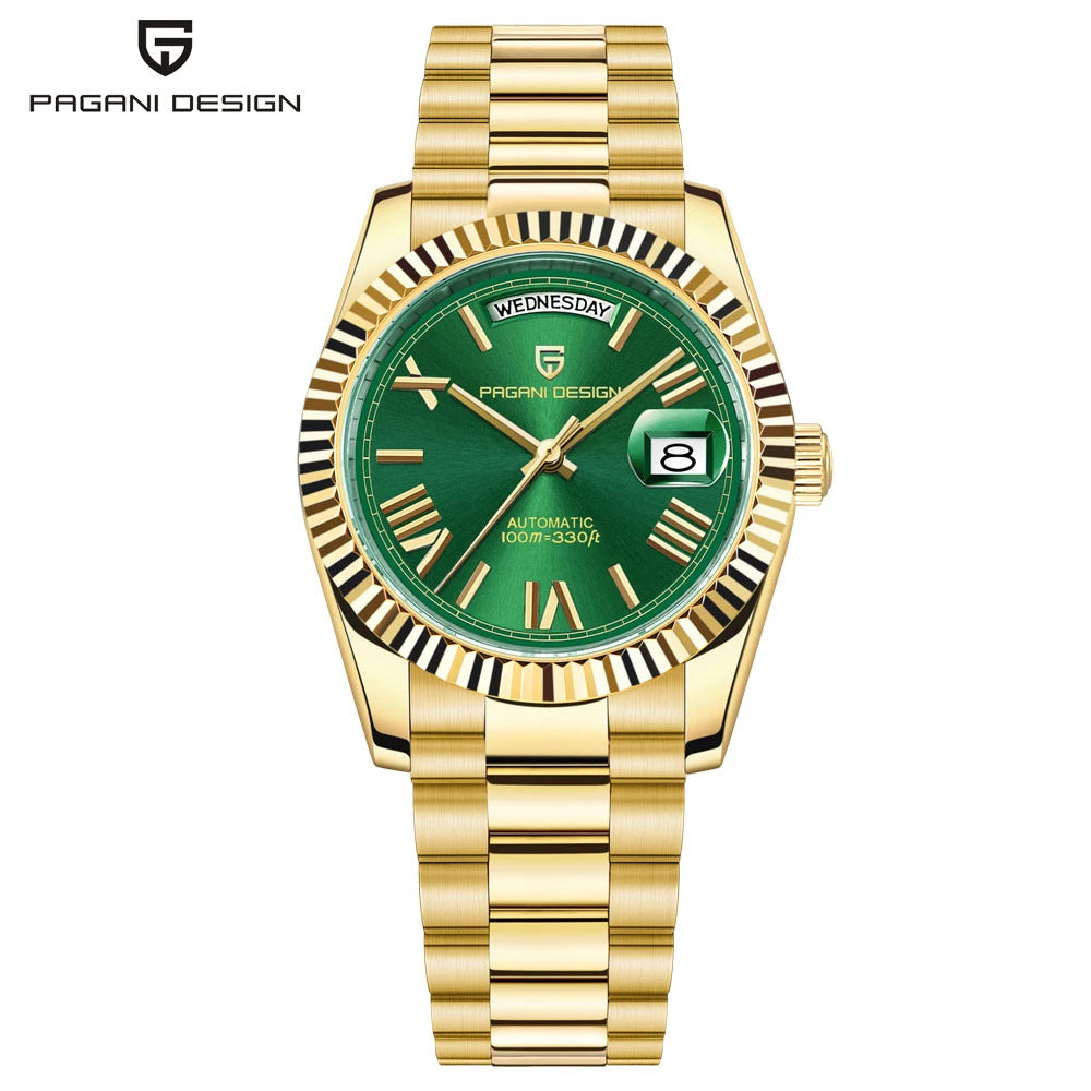 PAGANI DESIGN 2025 DD40 Men's Watches Luxury Automatic Watch Men AR Sapphire Glass Mechanical Wristwatch Men 10Bar Japan NH36A