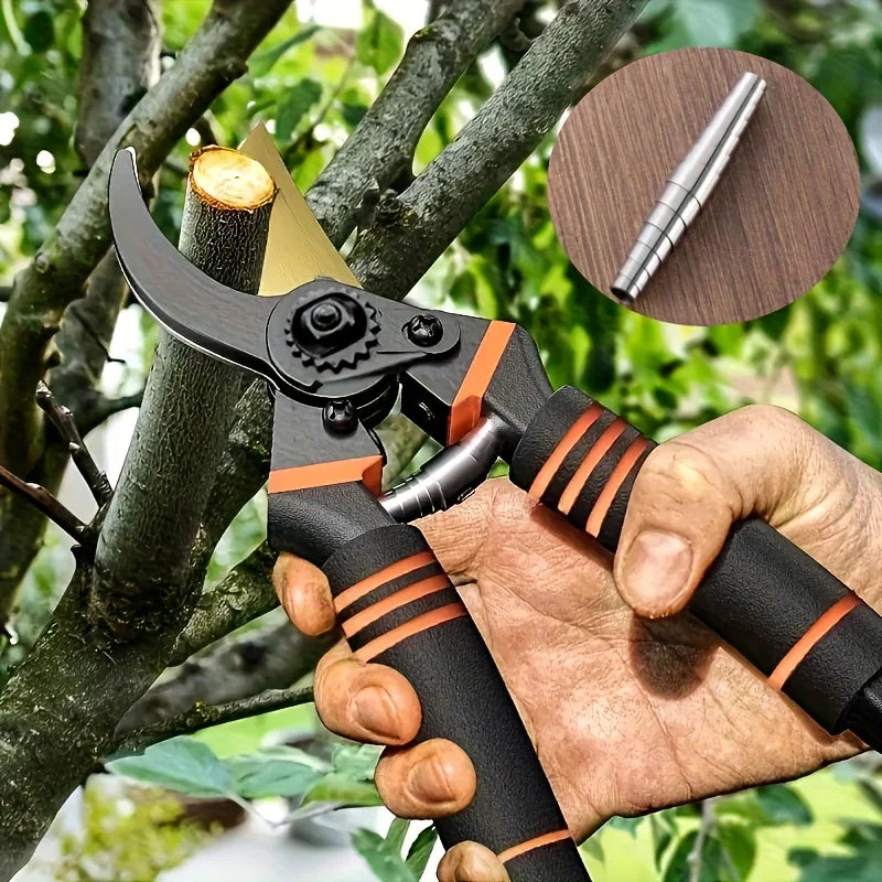 1pc Super Sharp Garden Pruning Shears Labor-Saving Design Durable Rust-Proof Blades Ideal for Fruit Branches & Grafting