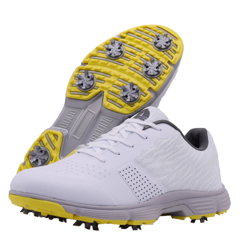 Men Professional Golf Shoes Men Spikes Golf Sneakers Anti Slip Walking Footwears