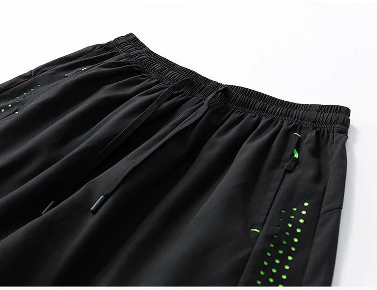 Quick Dry Shorts for Men 5 Inch Training Shorts Men Workout Clothes Drawstring Running Shorts Fitness Gym Pants Breathable Hole