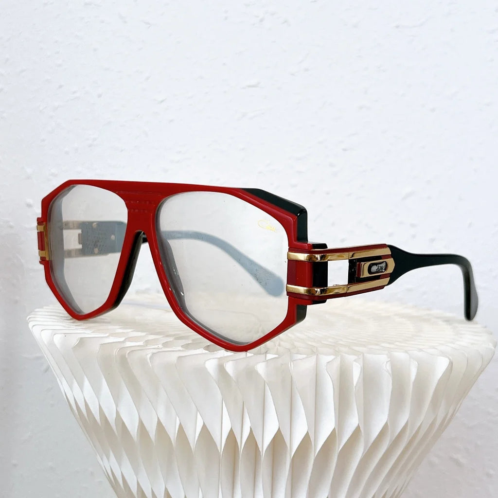 ORIGINALCAZAL MOD1633 UV400 Polarized Driving Anti-Glare Men Sunglasses Transparent White Acetate Frame Women Couple Eyewear