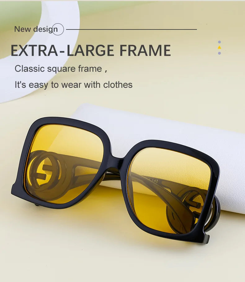 New Sunglasses for Women Retro Fashion Sun Glasses Polygonal Splicing Color Blocked Eyeglass Luxury Design Uv400