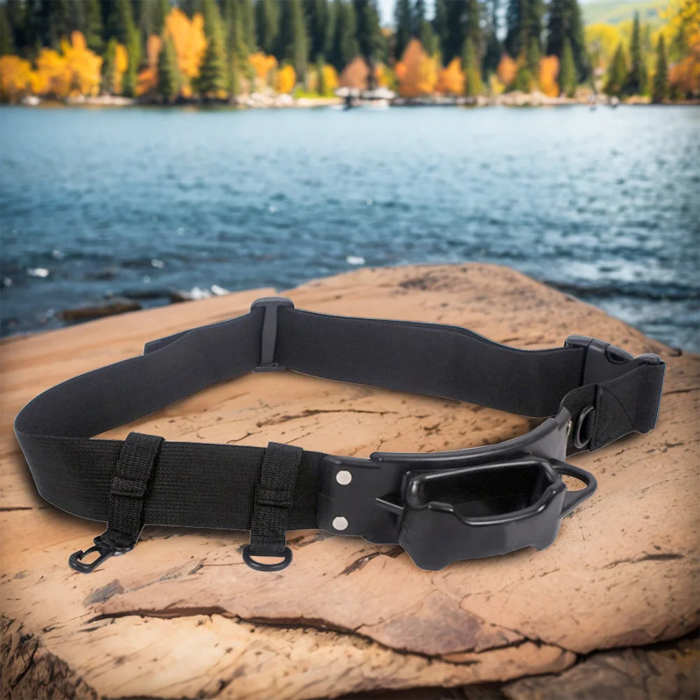 Fishing Waist Belt Rod Holder Waist Rod Pole Holder Adjustable Fishing Spinning Reel Holder Multifunction Fishing Accessories