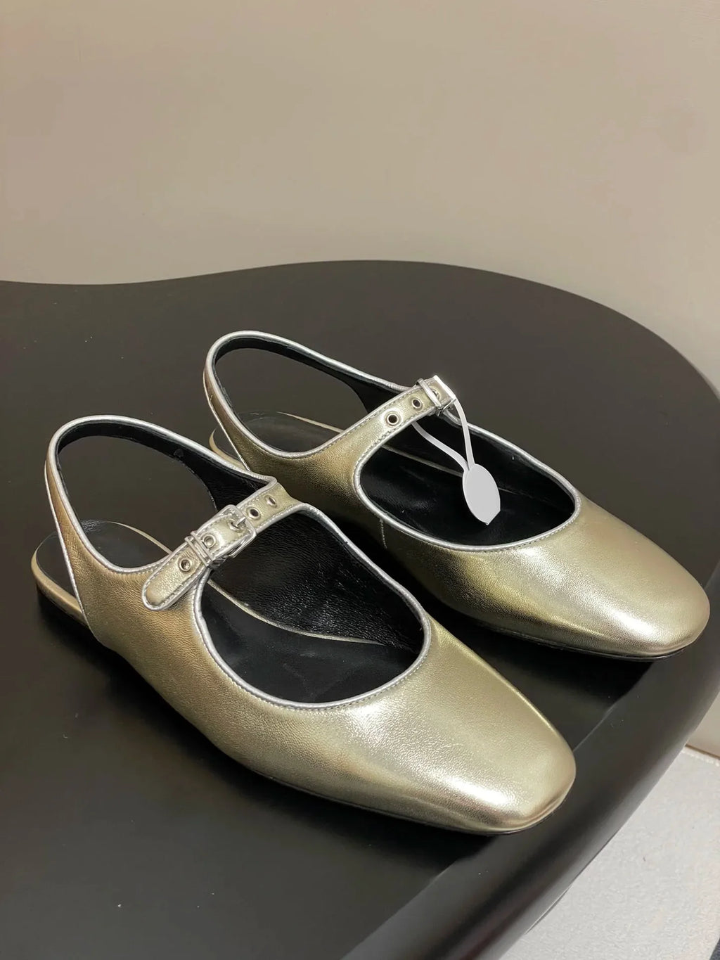 Women's Shoes Goatskin Nappa Leather Slingback Ballet Flats