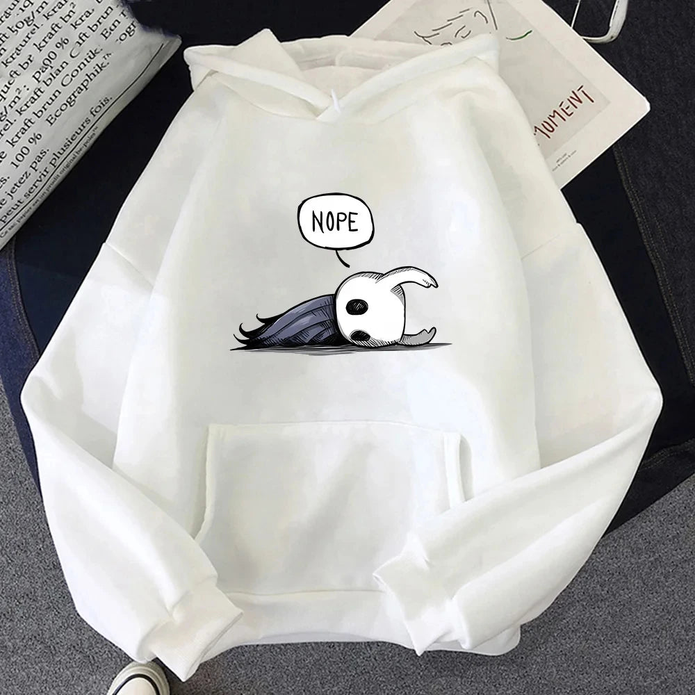 Hollow Knight Hot Game Character Print Hoodies Men High Street Funko Pop Sweatshirt Autumn Casual Pullovers Unisex Anime Clothe