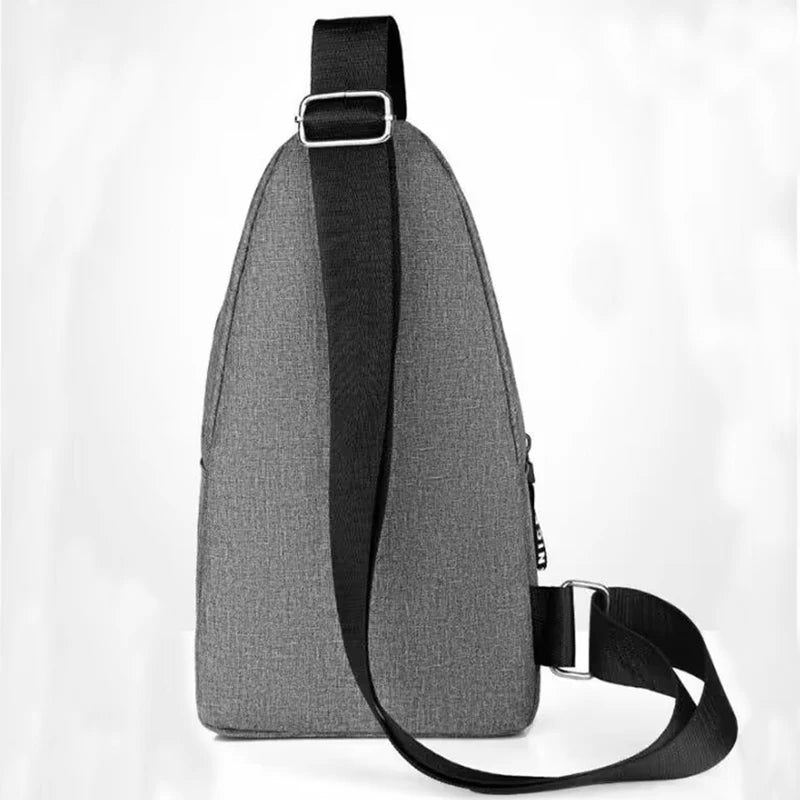 Men's cross-body bag for casual, sporty and travel use, single shoulder and front carrying style backpack