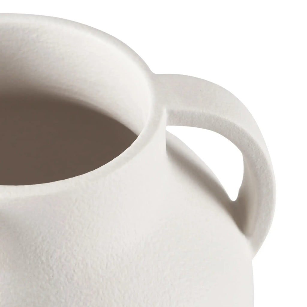 Better Homes & Gardens 9.8" White Handled Ceramic Vase