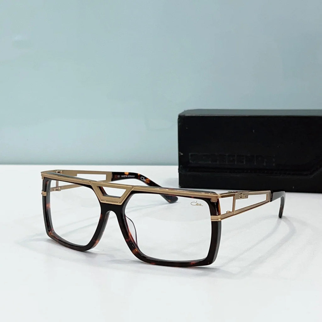 ORIGINALCAZAL MOD8008 Gradient Blue Lenses Driving Anti-Glare Men Sunglasses Luxury Rectangle Alloy Frame Women Couple Eyewear