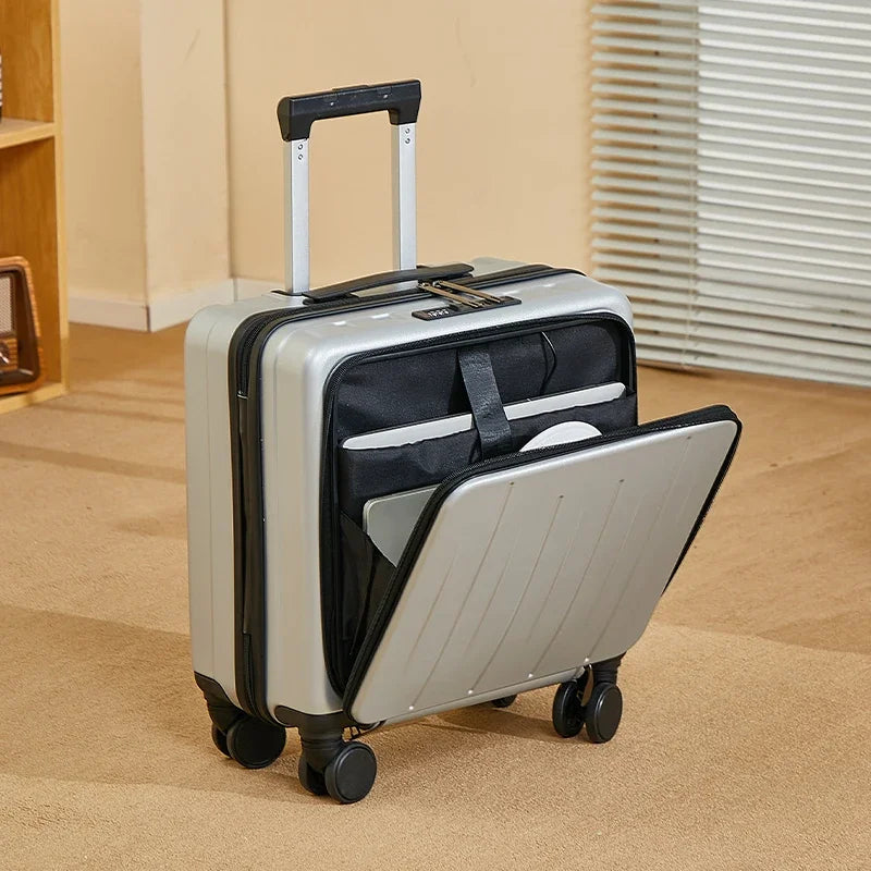Luggage female small 18 inches suitcase swivel wheels male student durable sturdy thick password travel case