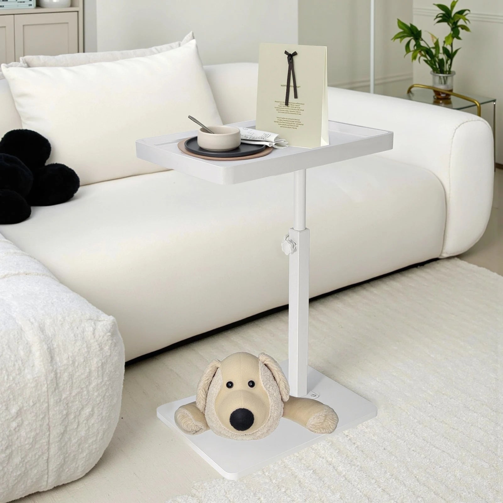 Sofa Side Table C-Shaped Coffee Tea Table Simple Mobile Storage Desk Bedside Corner Small Sofa Sides Cabinet Family Tea Tables