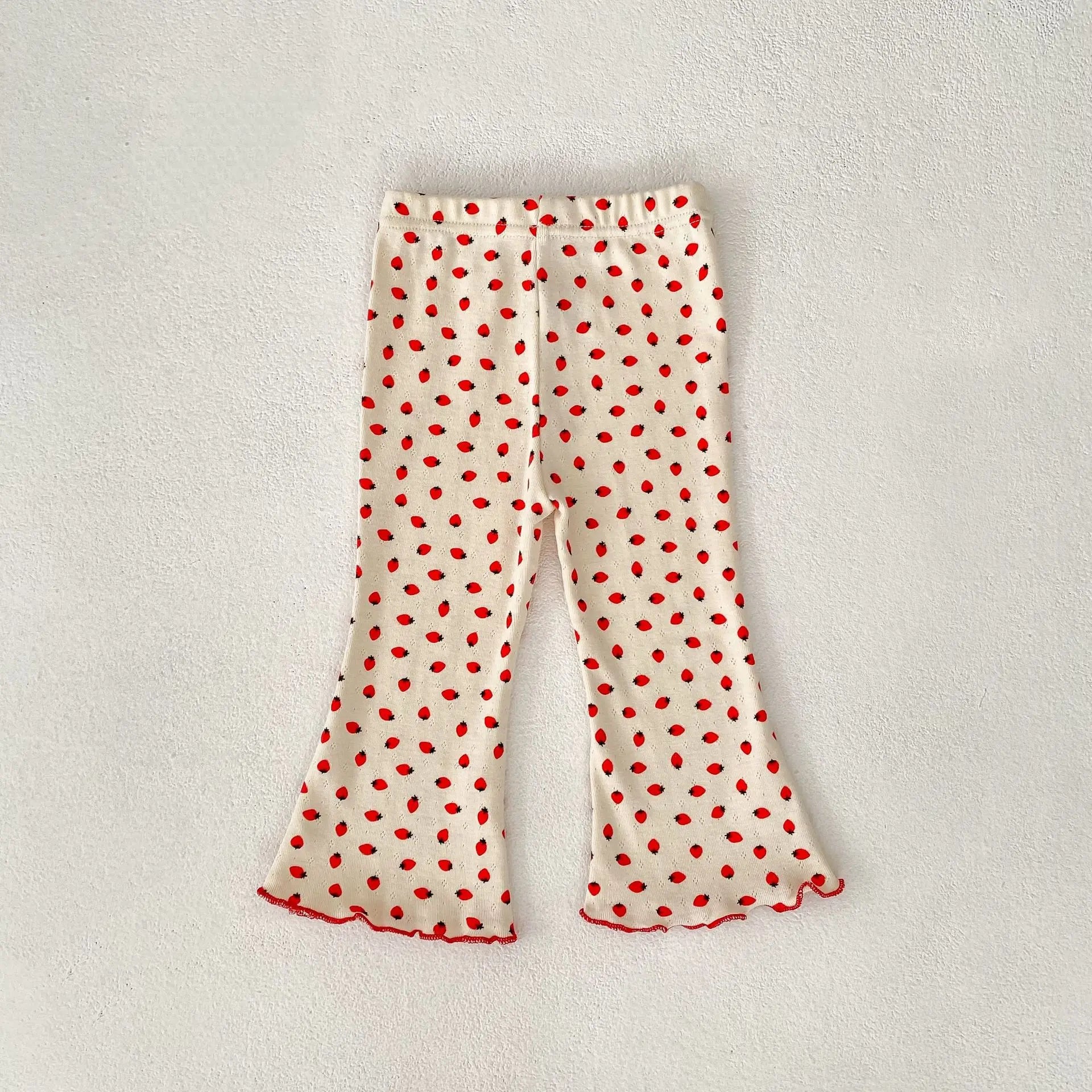 2025 New Korean Version Autumn Baby Girl Floral Micro Print Baby Leggings Baby Mosquito Proof Pants