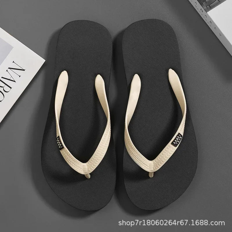 Men's Minimalist Flip Flops  Summer Fashion Outdoor Anti Slip Wear-resistant Sports Sandals with Soft Beach Casual Shoes