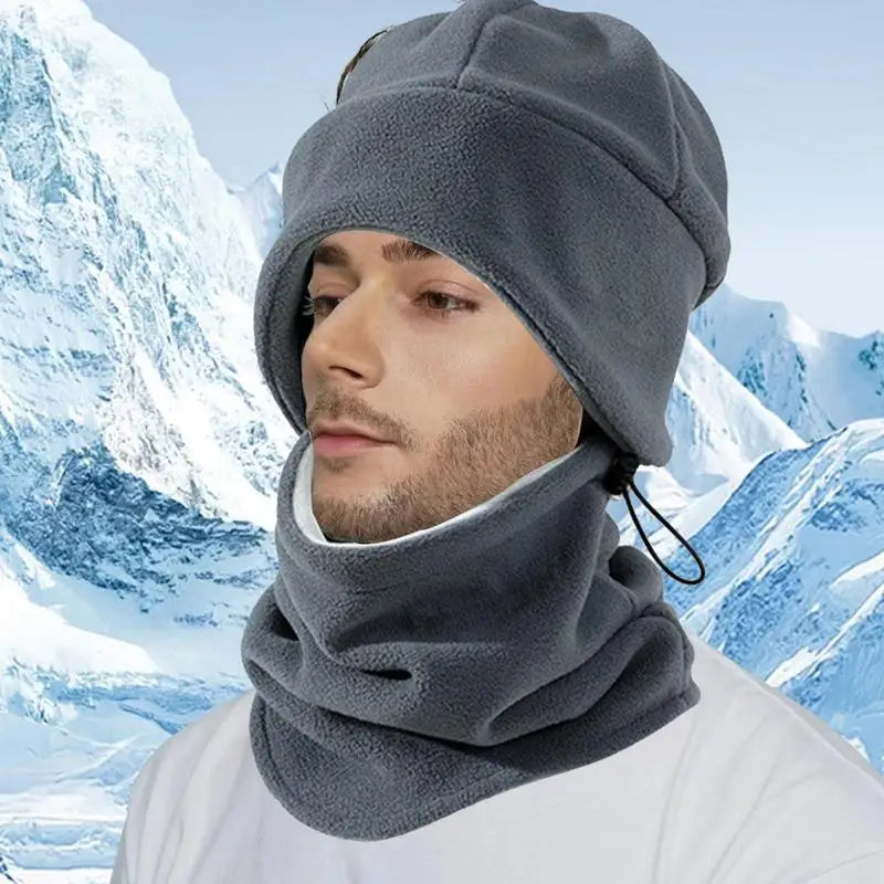 Cycling Neck Gaiter Neck Warmer Face Cover Winter Scarf Neck Gaiter With Hat Windproof Scarf Face Covering Adjustable All-Around