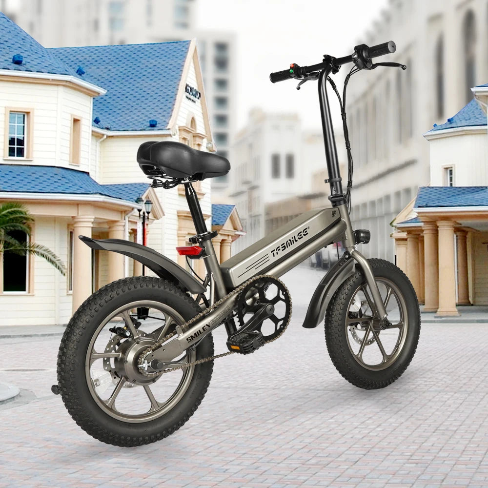 S5 Electric Bike US Stock 250W 16Inch 36V 7.8Ah Battery Up to 32km/h Safety Power Cut Off Switch Electric Bicycle for Adults