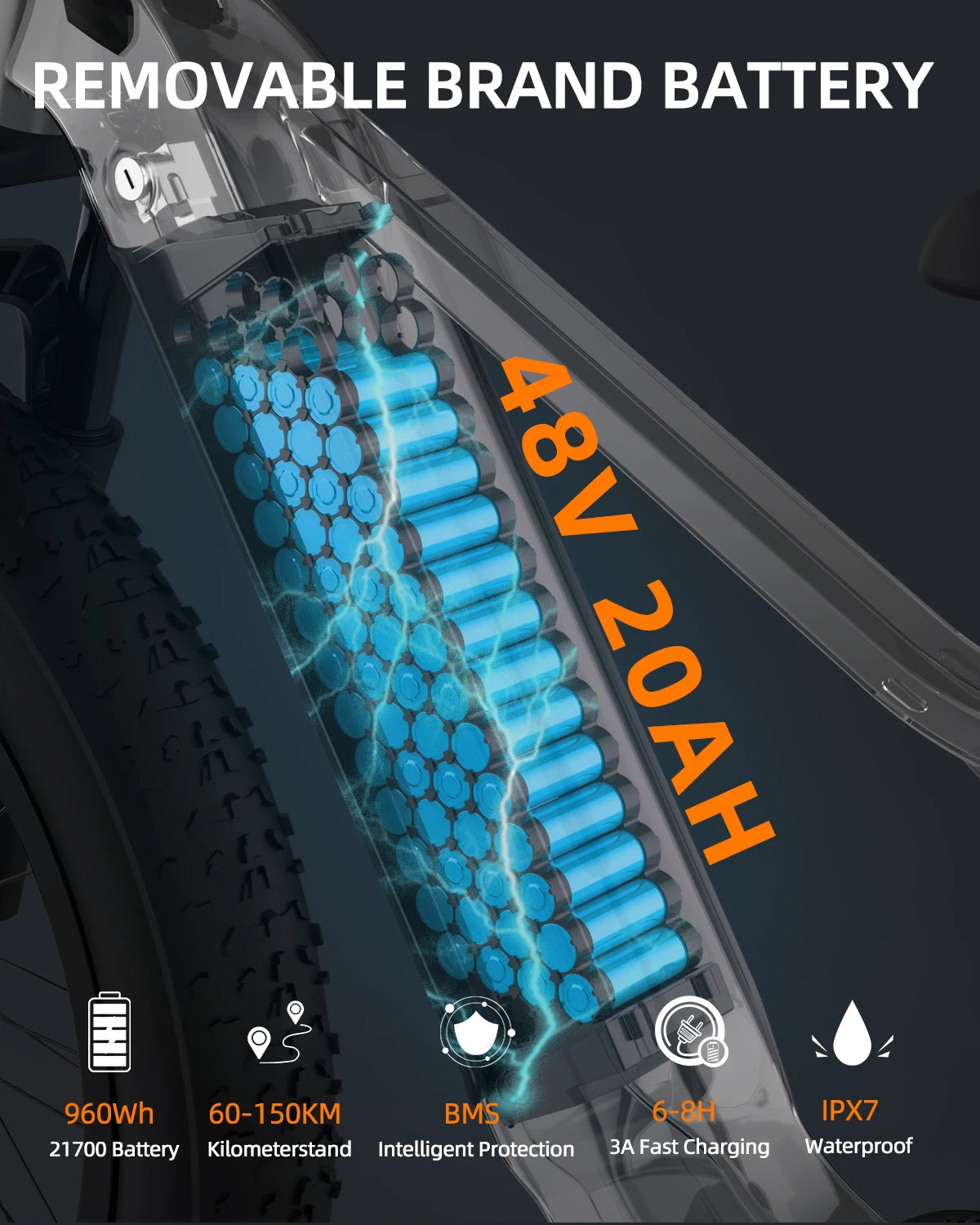 Smart Electric Bikes for Adults e dirt bike 1000W Peak,28MPH 100Miles,20AH, 26" Step-Thru Ebikes Hydraulic Brake Mountain Ebike