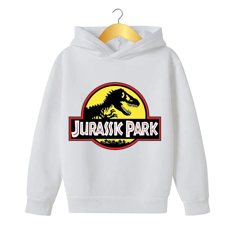 Children Clothing Jurassic Park Dinosaur print Boys Girls Hoodie  Tops Spring Autumn Leisure Sweatshirr Toddler 3-12 Year Coat