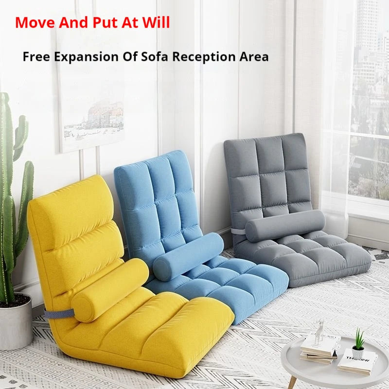 Lazy Person Sofa Single Bedroom Bay Window Tatami Folding Backrest In Bed Dormitory Sleepable And Reclining Small Sofa Cushion