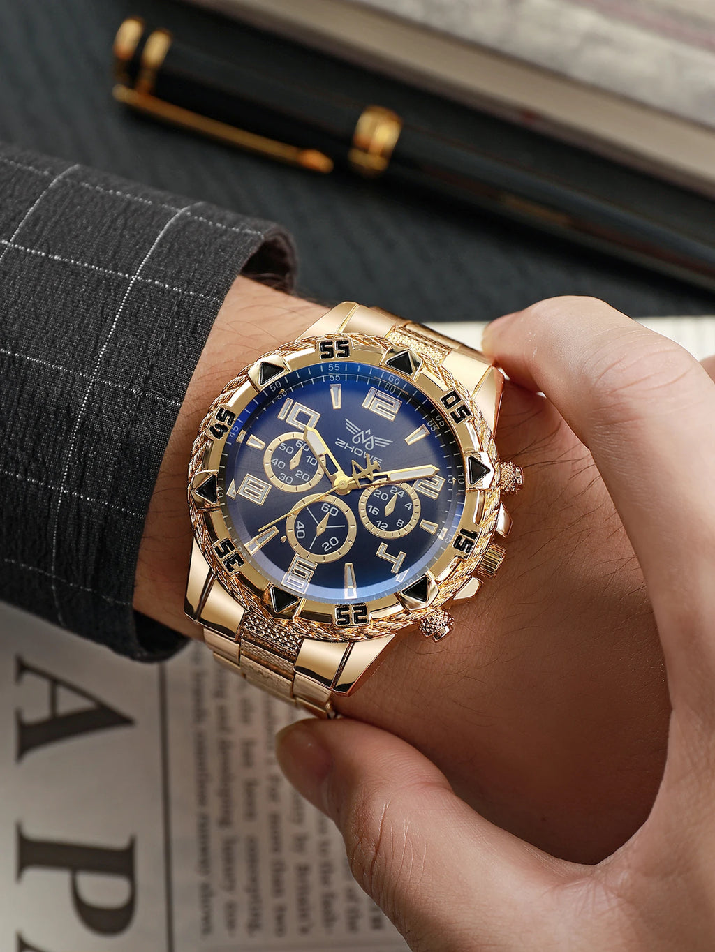 Mens Watches Luxury Brand Watches For Mens Fashion High Quality Luxury Simple WristWatch Business Full Steel Sports Male Clock