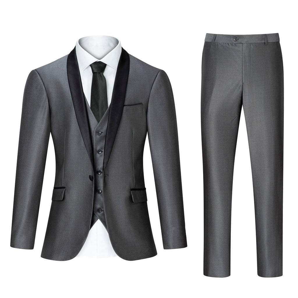 Customized Luxury Men Suits Single Breasted Peak Lapel 3 Piece Jacket Pants Vest Full Sets High Quality Clothing Terno Blazers