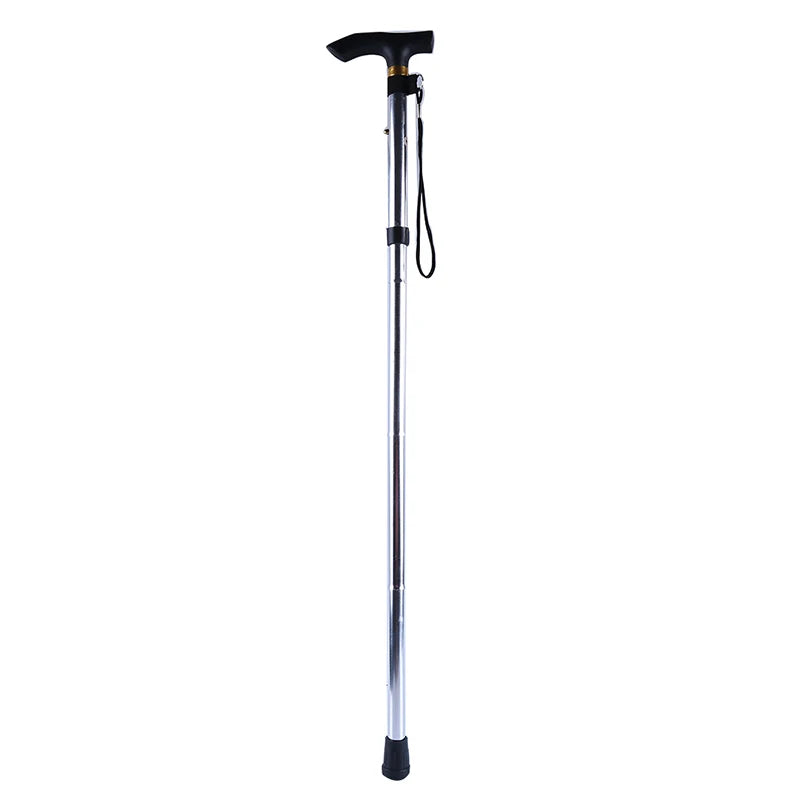 Hiking Camping Mountaineering Poles Walking Stick Telescopic Baton Trekking Poles Folding Cane Crutches Pole Unisex