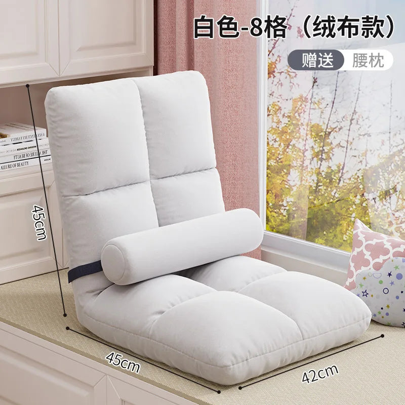 Lazy Person Sofa Single Bedroom Bay Window Tatami Folding Backrest In Bed Dormitory Sleepable And Reclining Small Sofa Cushion