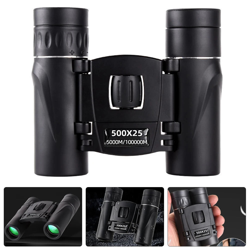 500x25 Binoculars Long Range Telescope Portable Binoculars Professional Binoculars for Hunting Sports Outdoor Camping Travel