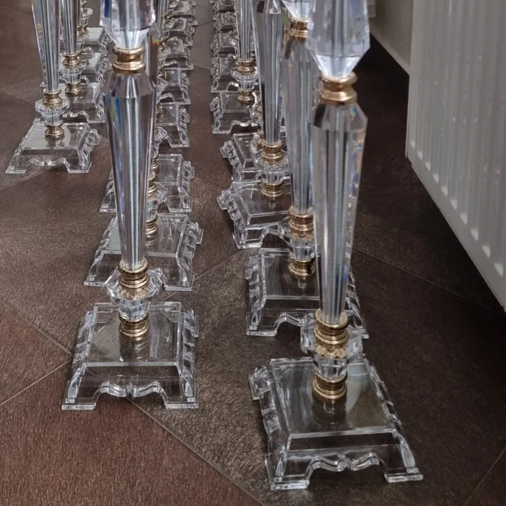 10 Pcs H 30 58 80cm tall Wedding Centerpieces Acrylic Vases Flower Vase Flowers Stand for Party Tables Decorations