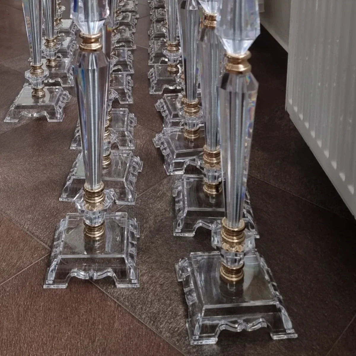 10 Pcs H 30 58 80cm tall Wedding Centerpieces Acrylic Vases Flower Vase Flowers Stand for Party Tables Decorations