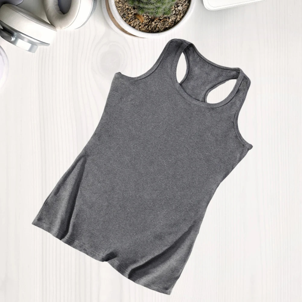 Women Tank Top Sleeveles Racerback Tank Top Summer Basic Cami Top Shirt Fitted Tank Top