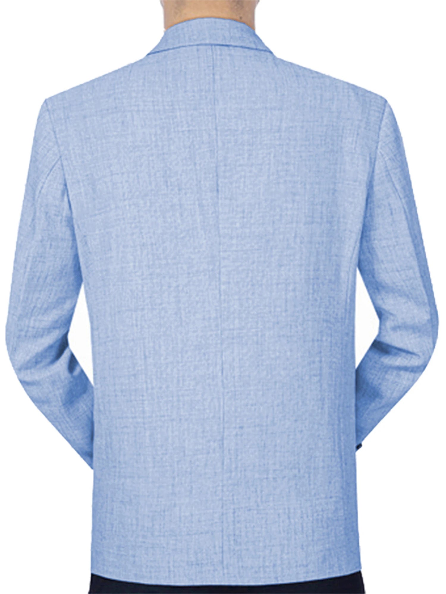 Men s  Fit Casual Blazer with Notched Lapel and Single Button Closure Fashionable Solid Color Sport Coat for Spring and