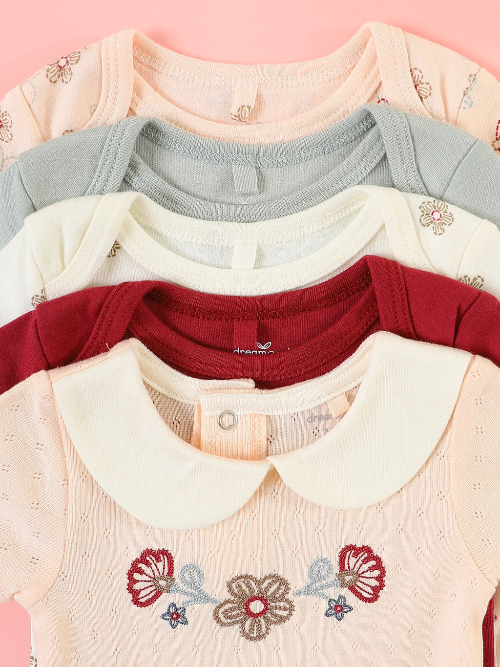 Baby girl clothes 5PCS Baby girl onesie newborn baby clothes summer Short-sleeved jumpsuitSuitable for 0-9 months