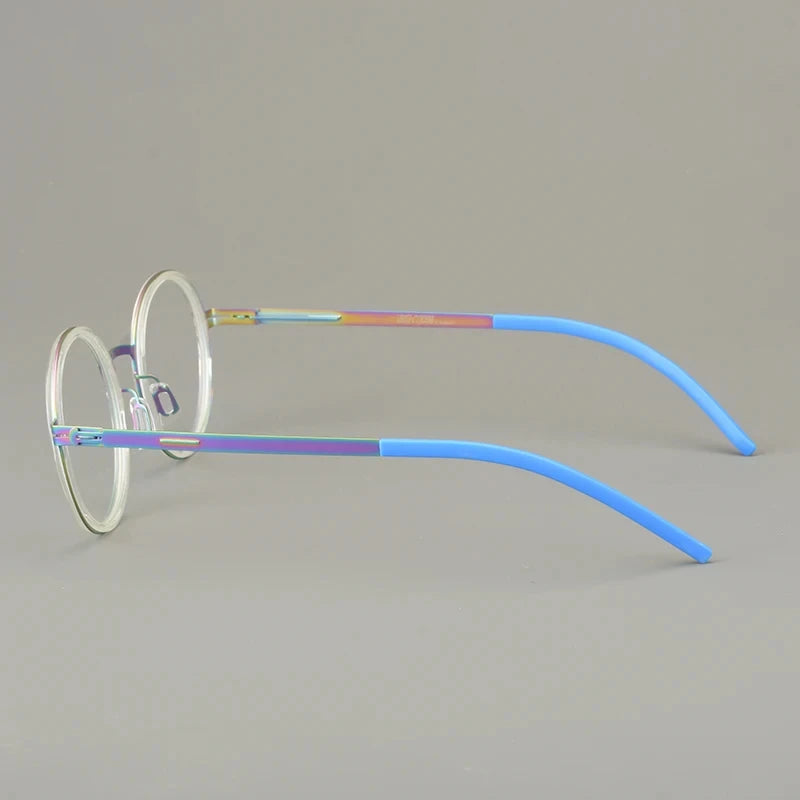 Classics Round Glasses Frame Eyeglasses Light Thin Screwless Acetate Ring Men Women Spectacle Germany Brand Design Oroshi 2025