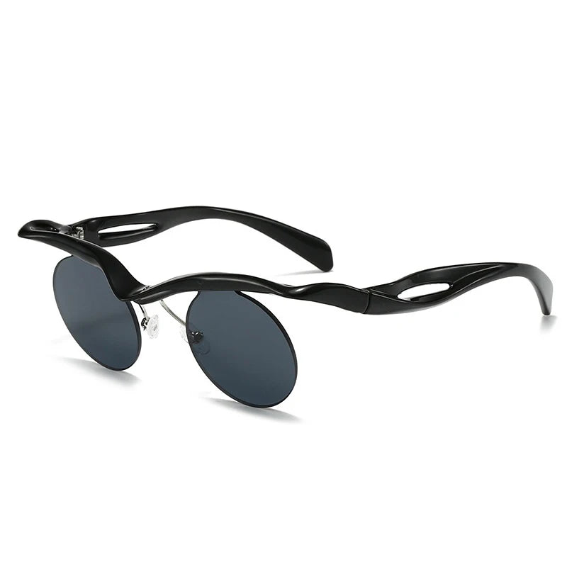 Unique Round Sunglasses for Women Men Fashion Punk Cool Decoration Sun Glasses High Quality Goggles Shades