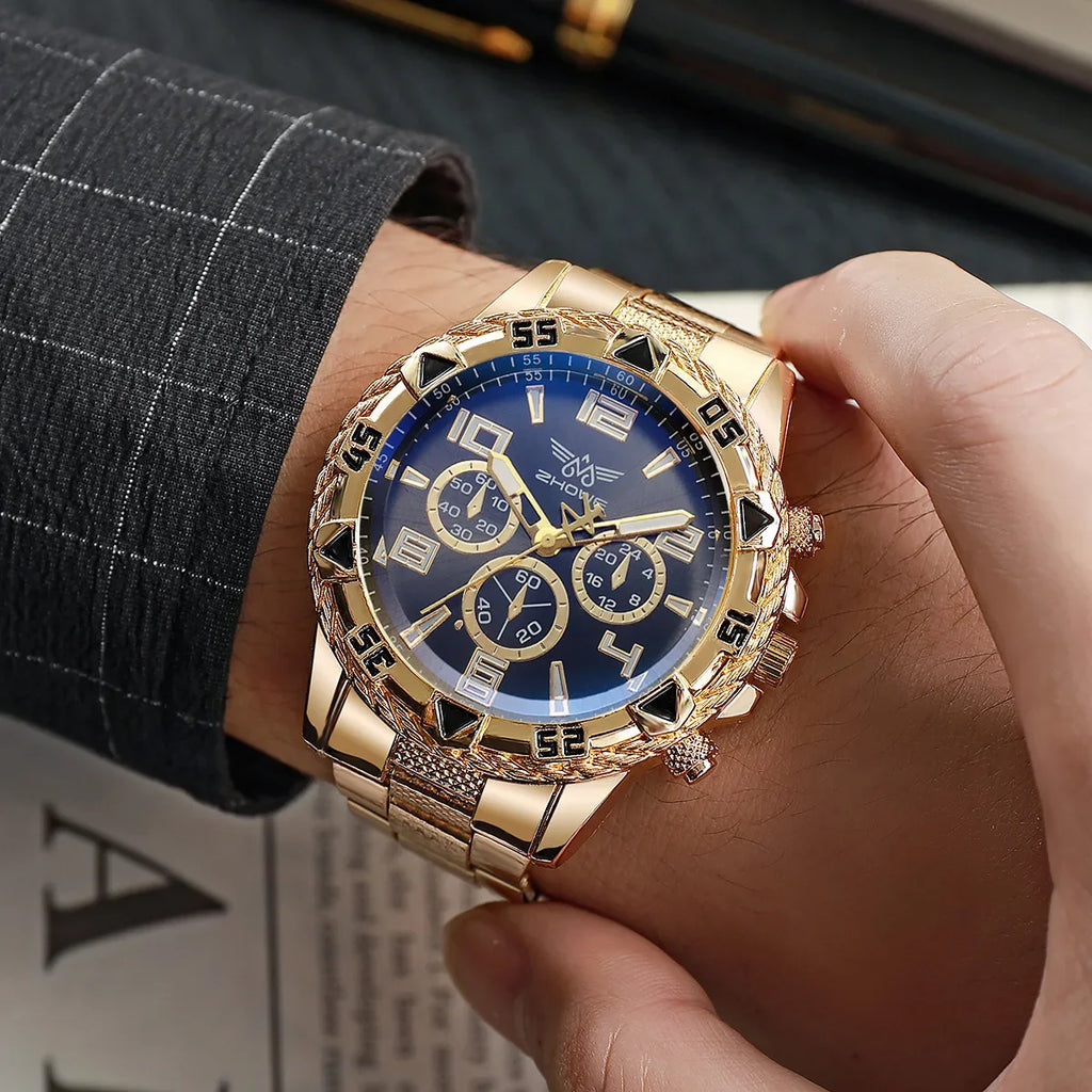 Mens Watches Luxury Brand Watches for Mens Fashion High Quality Luxury Simple WristWatch Business Full Steel Sports Male Clock