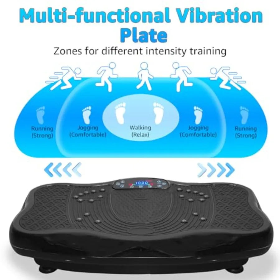 XXL Extra Large 120 Levels Vibration Plate Exercise Machine Maximum Load 330LBS Helps Lose Weight and Shape Your Body Tone Your