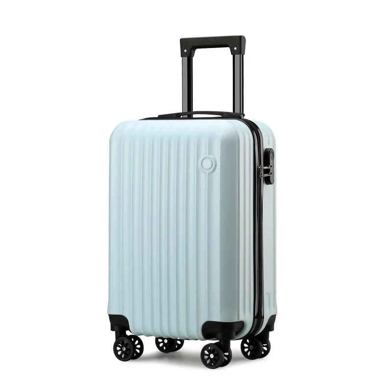 1 Piece, 20inch Luggage Suitcase, Trolley Case, Combination Lock, Universal Wheels, Pc Hard Shell Material, Layered Storage