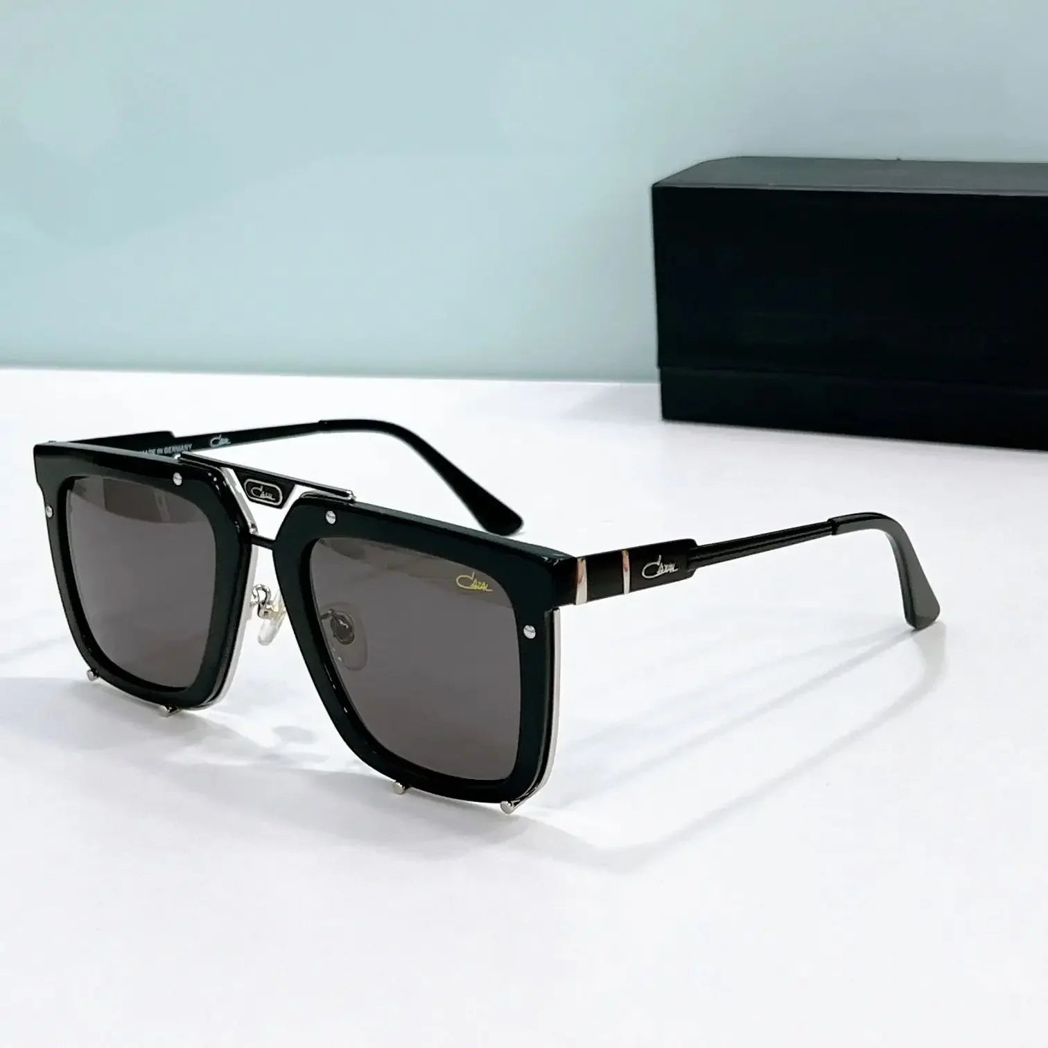 New Arrival ORIGINALCAZAL MOD648 Premium Alloy+Acetate Frame Men Eyewear Luxury Trendy UV400 Driving Anti-Glare Women Sunglasses