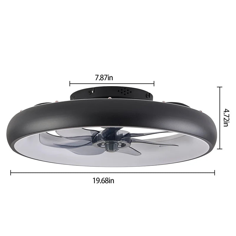Modern Ceiling Fans Lamp Led Fan Light RC Dimmable Summer Winter Energy Conservation Fan Lamps 6 Level Luminaire Home Appliance