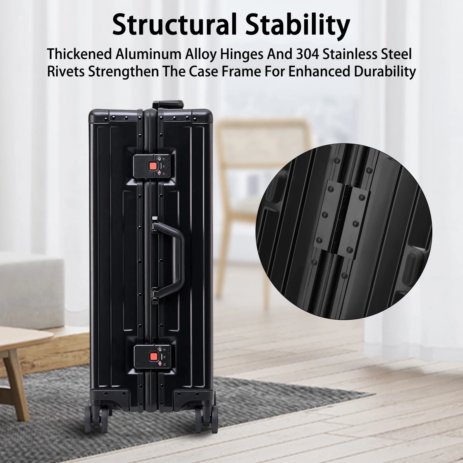 20 Inch Aluminum Rolling Trolley Case Cabin Suitcase Spinner Wheels USB Charging Travel Luggage With TSA Lock For Men Women 2025