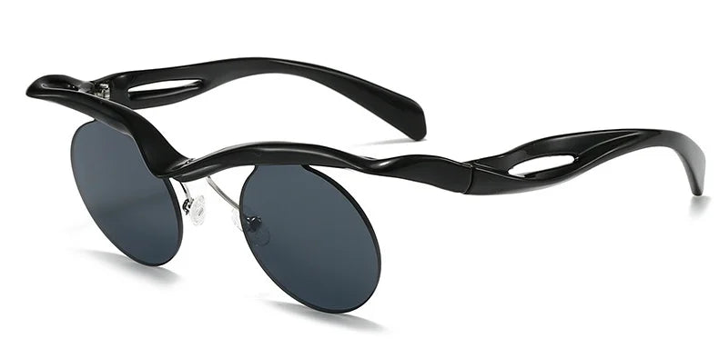 Unique Round Sunglasses for Women Men Fashion Punk Cool Decoration Sun Glasses High Quality Goggles Shades