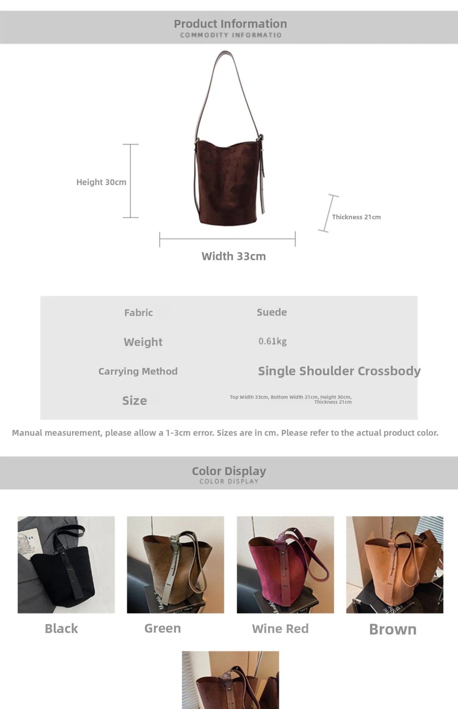 Retro Frosted Buet Bag Large Capaci Commuter Women's Single oulder Slant Cross Bag Soft PU Material Buet ape