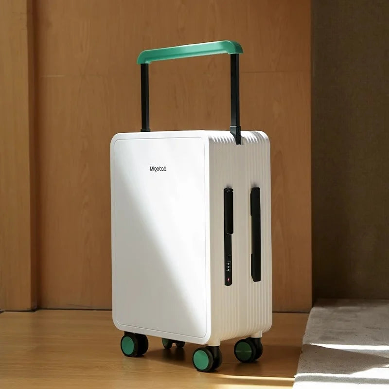 Wide Handlebar Rolling Luggage High-quality Durable PC Material Travel Balance Trolley Suitcase with 360° Spinner Wheel TSA Lock