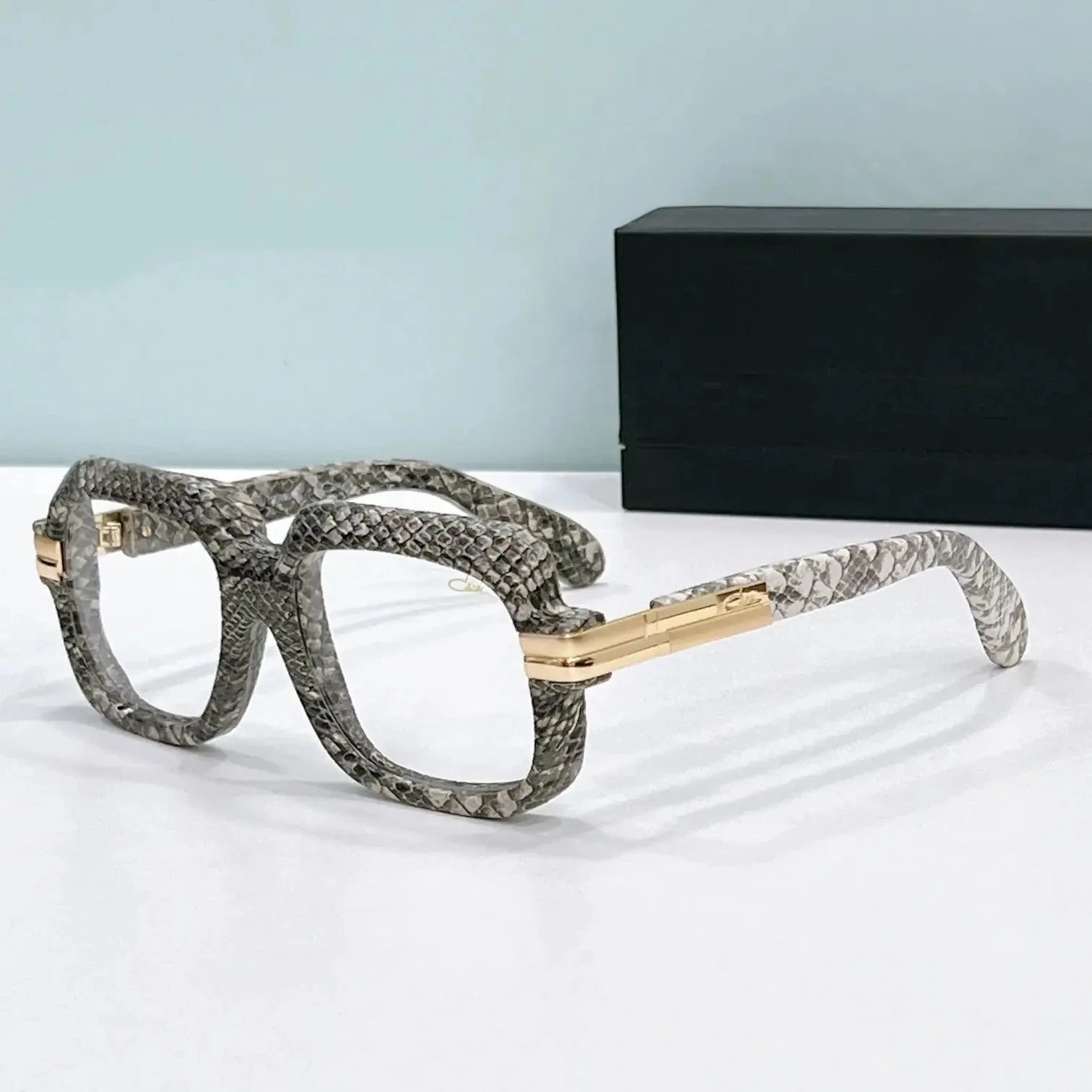 ORIGINALCAZAL MOD6073 Leather+Acetate Frame Classic Business Men Sunglasses Luxury UV400 Brown Lenses Women Couple Eyewear