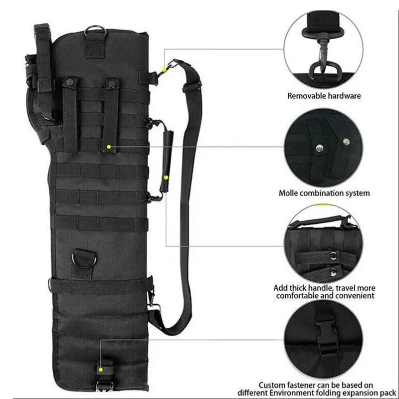 Hunting Rifle Gun Bag Shotgun Case Thick Padded 73cm Shotgun Handbag Scabbard With Shoulder Handbag Camping Outdoor Weapon Bag
