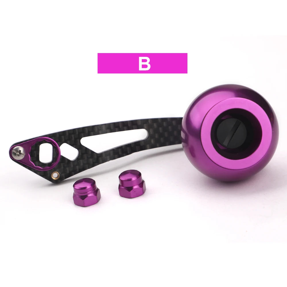 ROLLFISH Fishing Reel Handle Rocker Arm Carbon Fiber Light Weight 28g Ergonomic Design Multicolor Fishing Tools Accessories