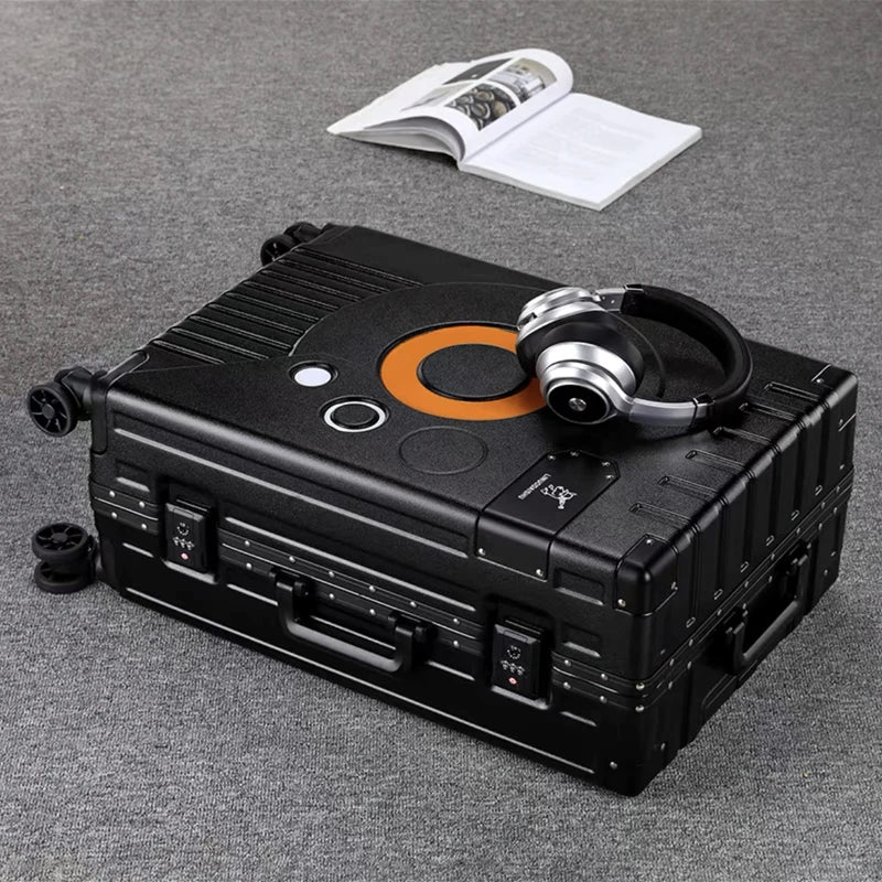 Hot!New Arrival upgrade Fashion Aluminium Frame Rolling Luggage box Women&Men 20 22 24 26 28 Inch Trolley Suitcase Travel Bag
