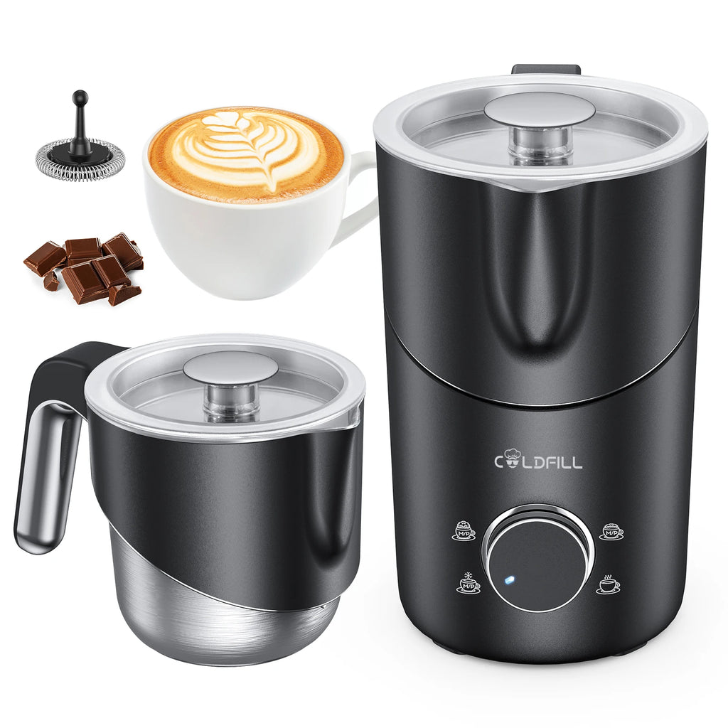 Electric Milk Frother 600ml Automatic Cold Hot Foam Maker for Coffee Latte Cappuccino Macchiato Hot Chocolate Kitchen Appliance
